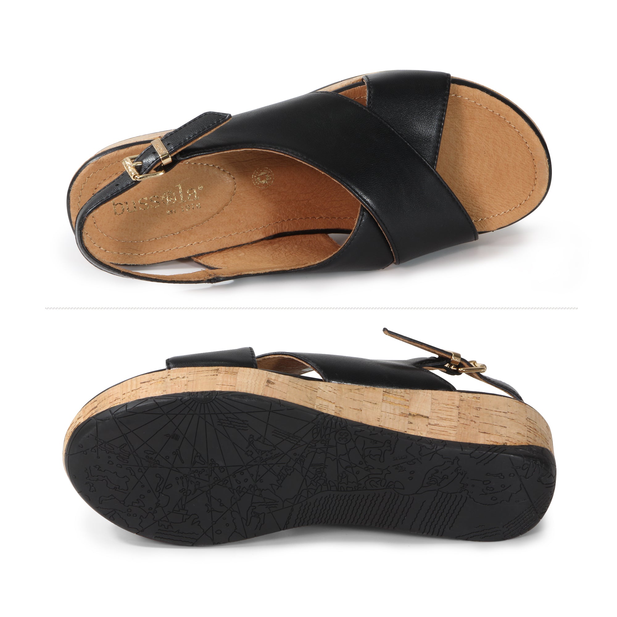 【DUNE LONDON】Kelisa Cross Strap コルクウェッジサンダル Kelisa Multi, Braided-Cross-Strap Cork-Wedge Sandals | Dune