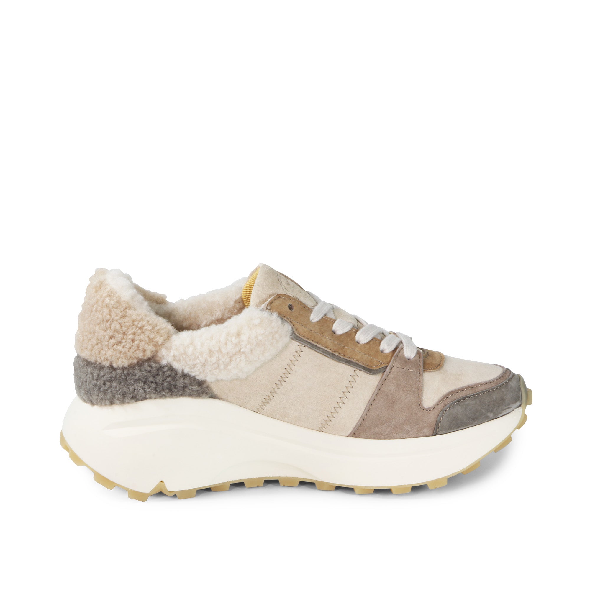 BMS Furry Laceup Sneakers (Angora) – bussola