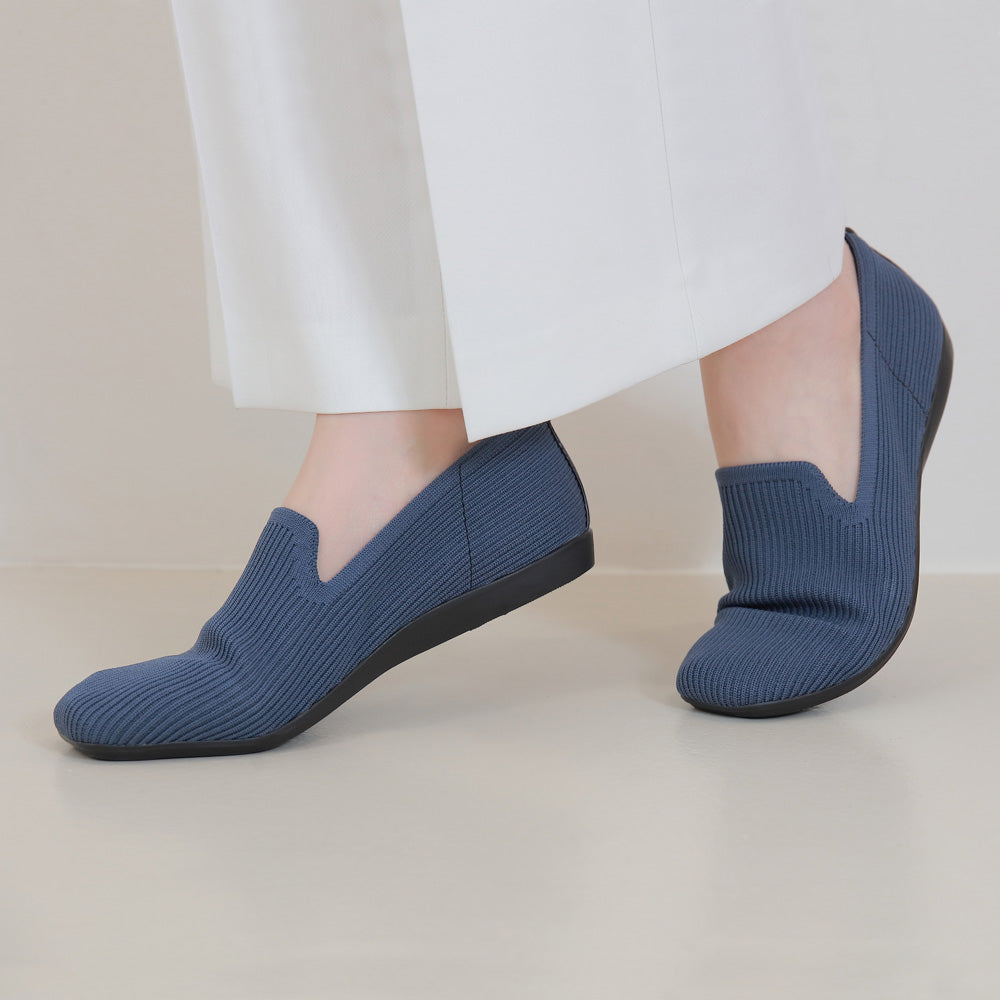 【PORTERNA】Ravi Check Flat Shoes New Autumn winter Ballet flat shoes dots canvas with